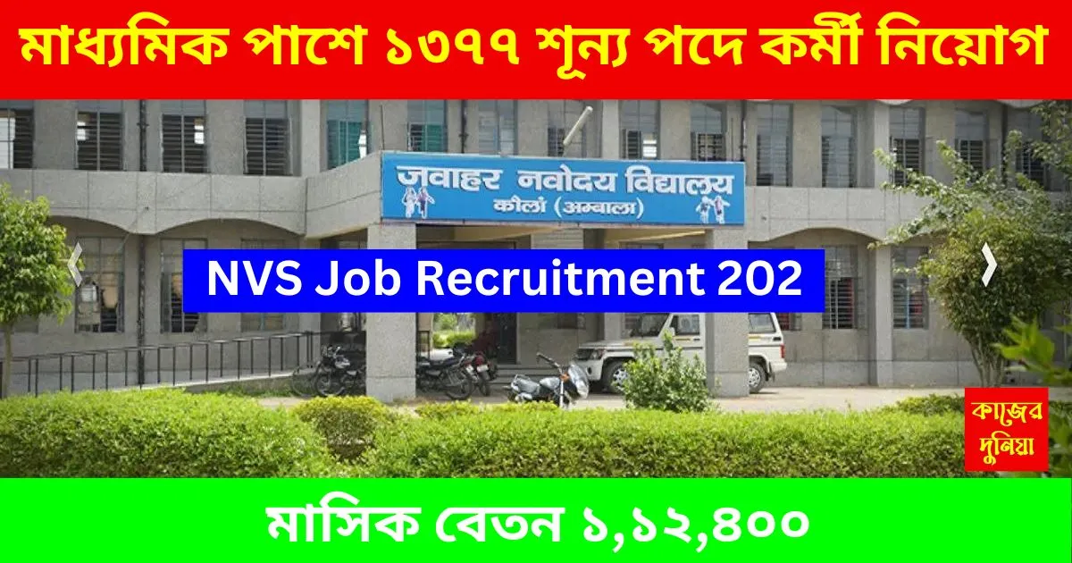 NVS Job Recruitment 2024